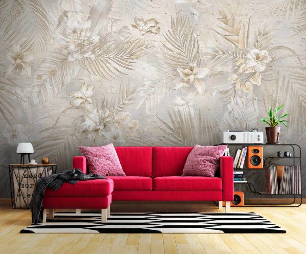Elegante motivo floral en tonos suaves Elegante motivo floral en tonos suaves