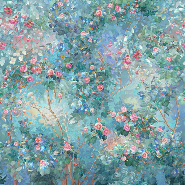 Pintura de un árbol con flores Pintura de un árbol con flores