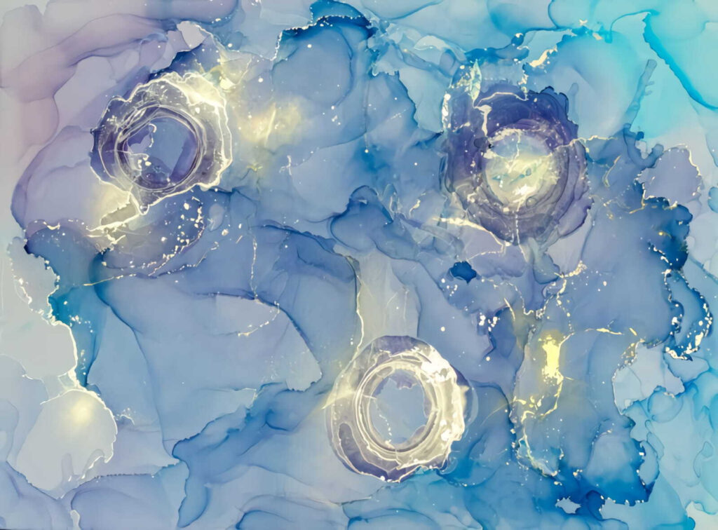 Pintura azul y blanca Pintura azul y blanca