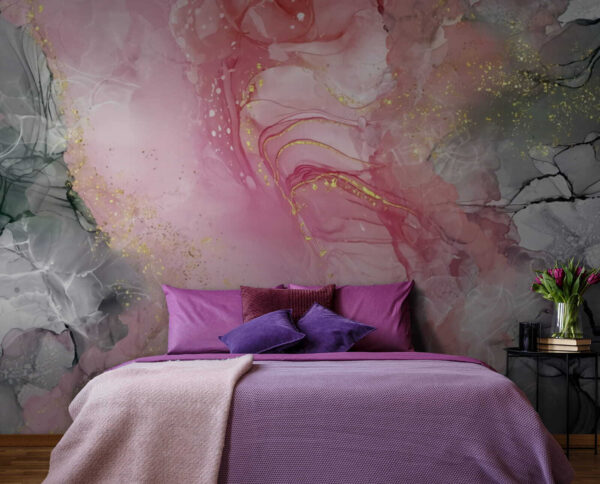 Fotomurales Fotomurales Suaves remolinos de delicados matices (SKU: u70780)