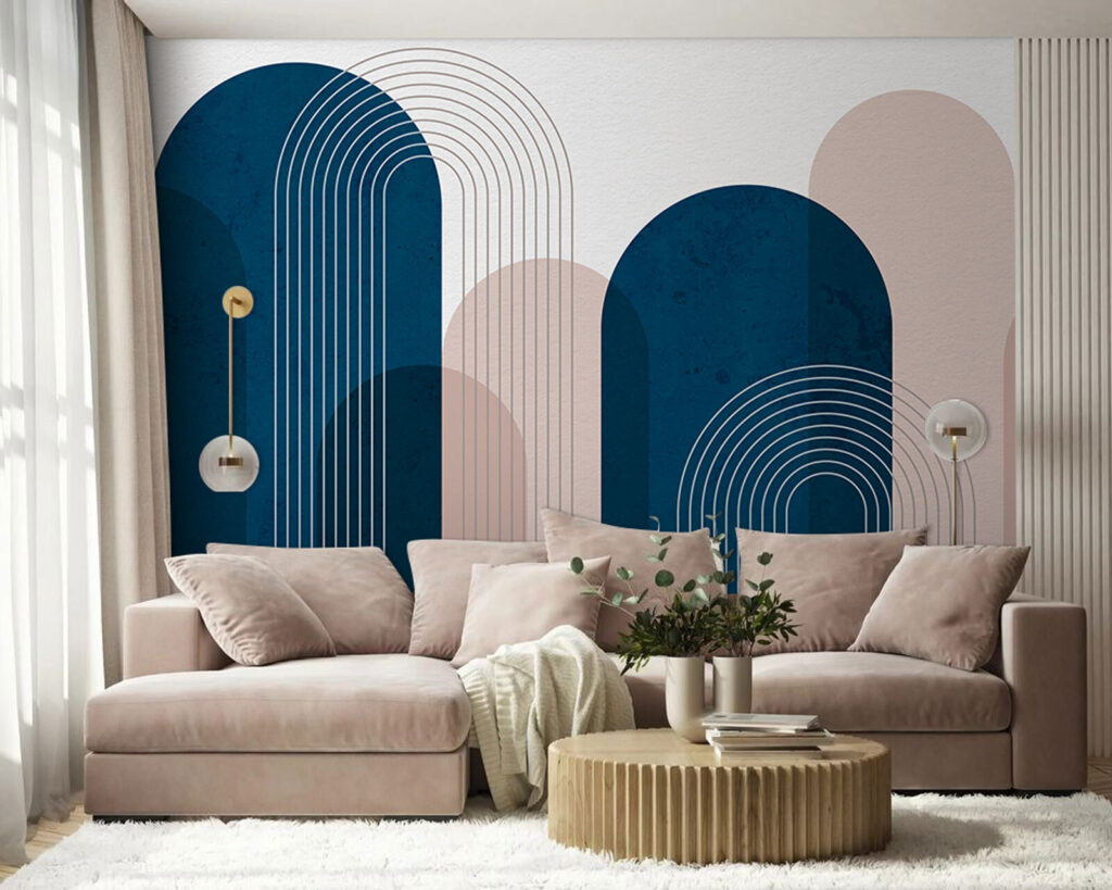 Blue and pink art Blue and pink art