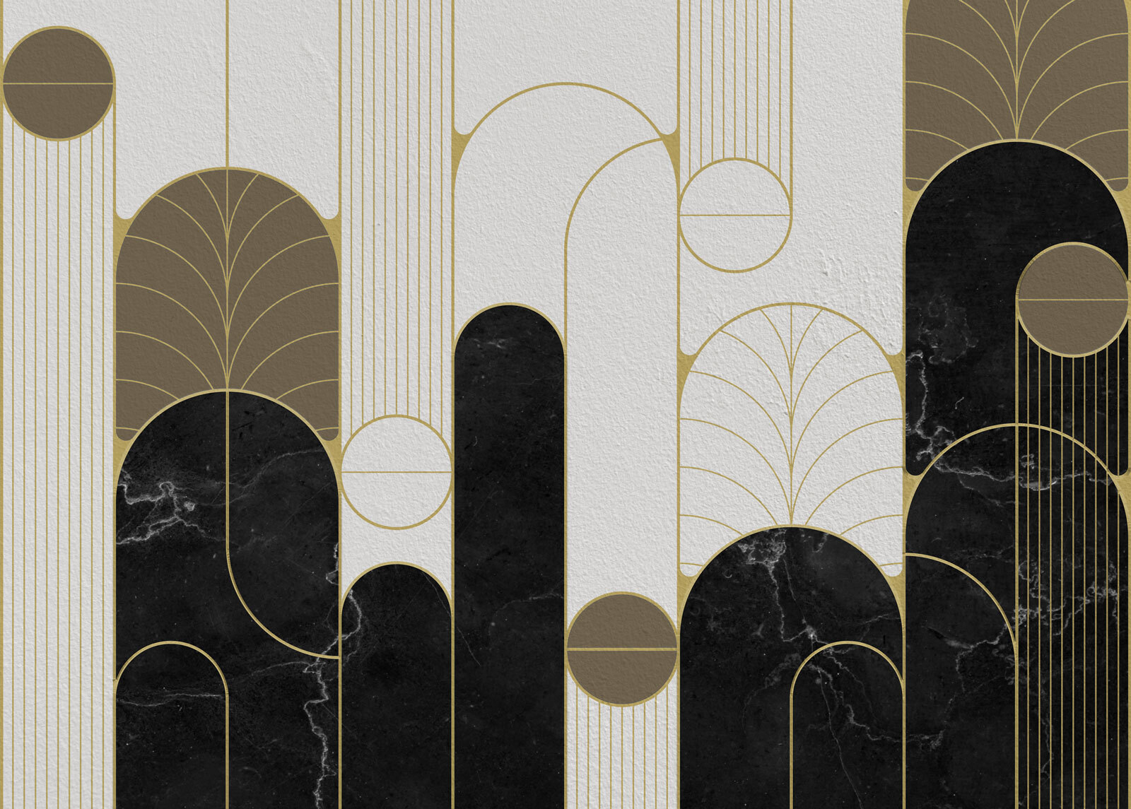 Black and white art deco design Black and white art deco design