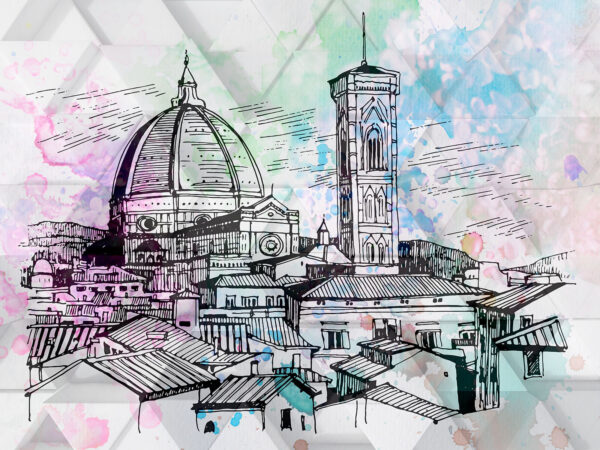 Dibujo de una ciudad Dibujo de una ciudad