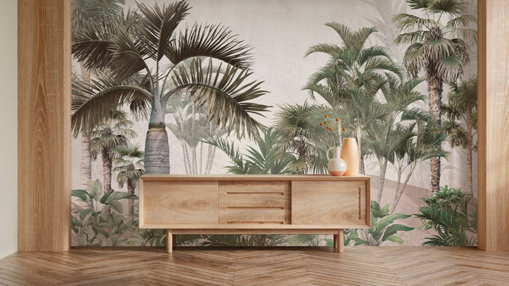 Group of palm trees