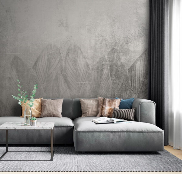 Fondo blanco y gris con hojas Fondo blanco y gris con hojas