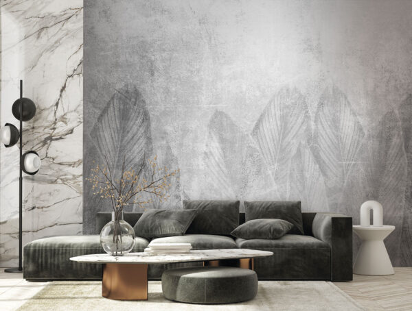 Fondo blanco y gris con hojas Fondo blanco y gris con hojas