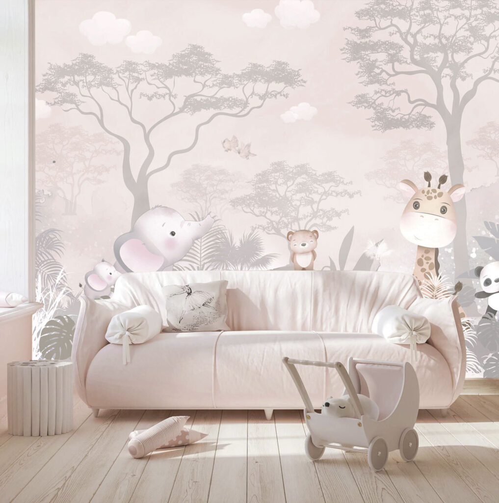 Group of animals in a forest Group of animals in a forest