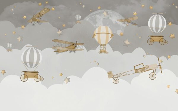 Grupo de aviones en el cielo Grupo de aviones en el cielo