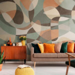 Fotomurales Patrón de colores en una superficie