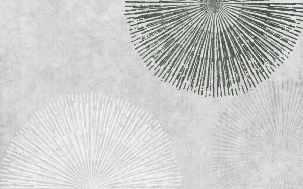 Diseño circular blanco y verde Diseño circular blanco y verde