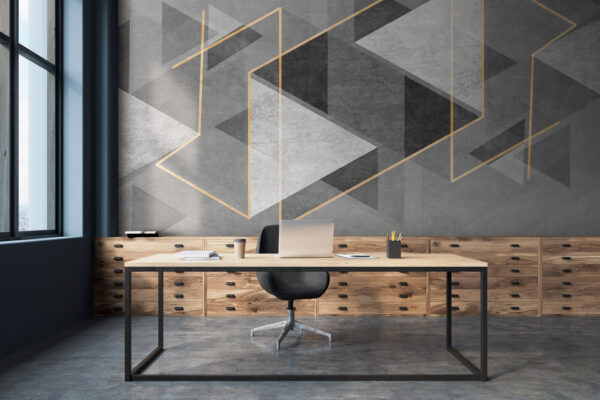 Diseño geométrico en gris y blanco Diseño geométrico en gris y blanco
