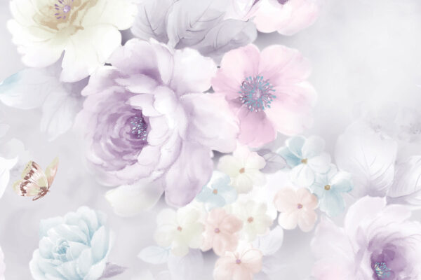Flores suaves en tonos pastel. Flores suaves en tonos pastel.