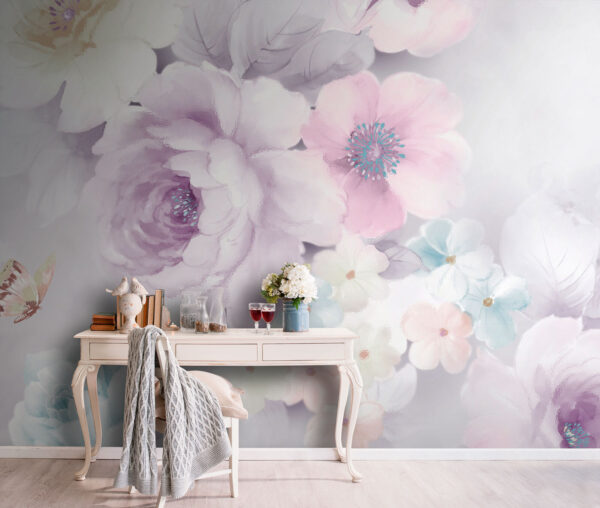 Flores suaves en tonos pastel. Flores suaves en tonos pastel.