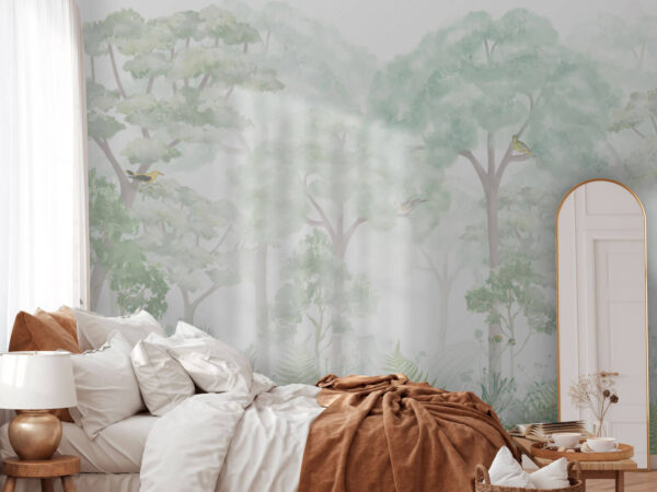 Papel pintado con árboles y plantas Papel pintado con árboles y plantas