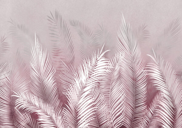 Una pluma blanca sobre fondo rosa Una pluma blanca sobre fondo rosa