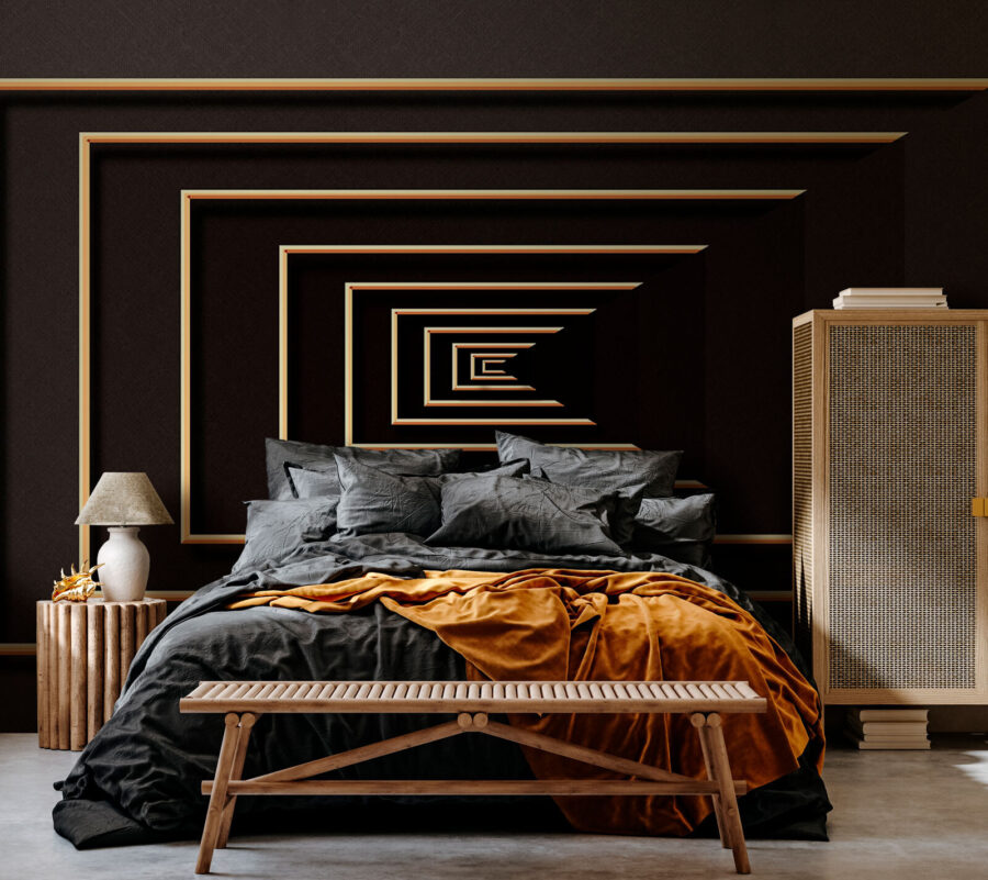 Espiral infinita en tonos elegantes.