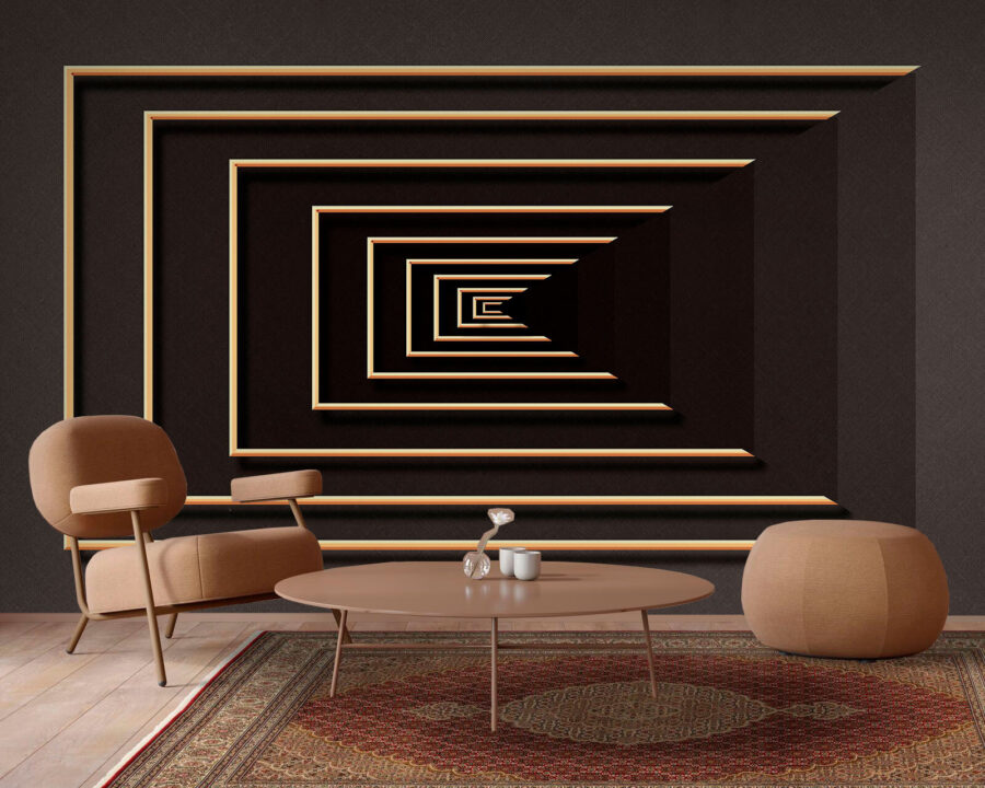 Espiral infinita en tonos elegantes.