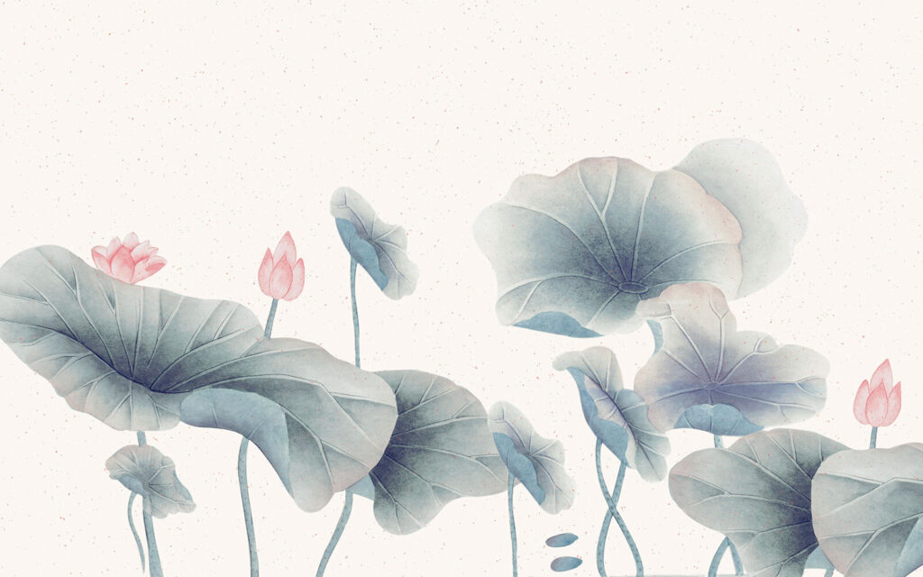 Delicadas flores sobre un follaje sereno Delicadas flores sobre un follaje sereno