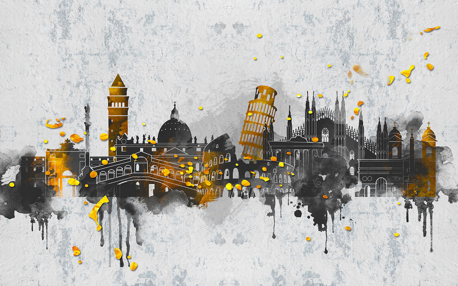 Painting of a city