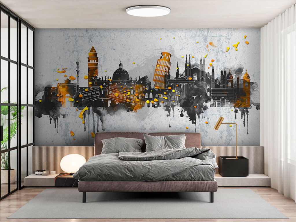 Painting of a city