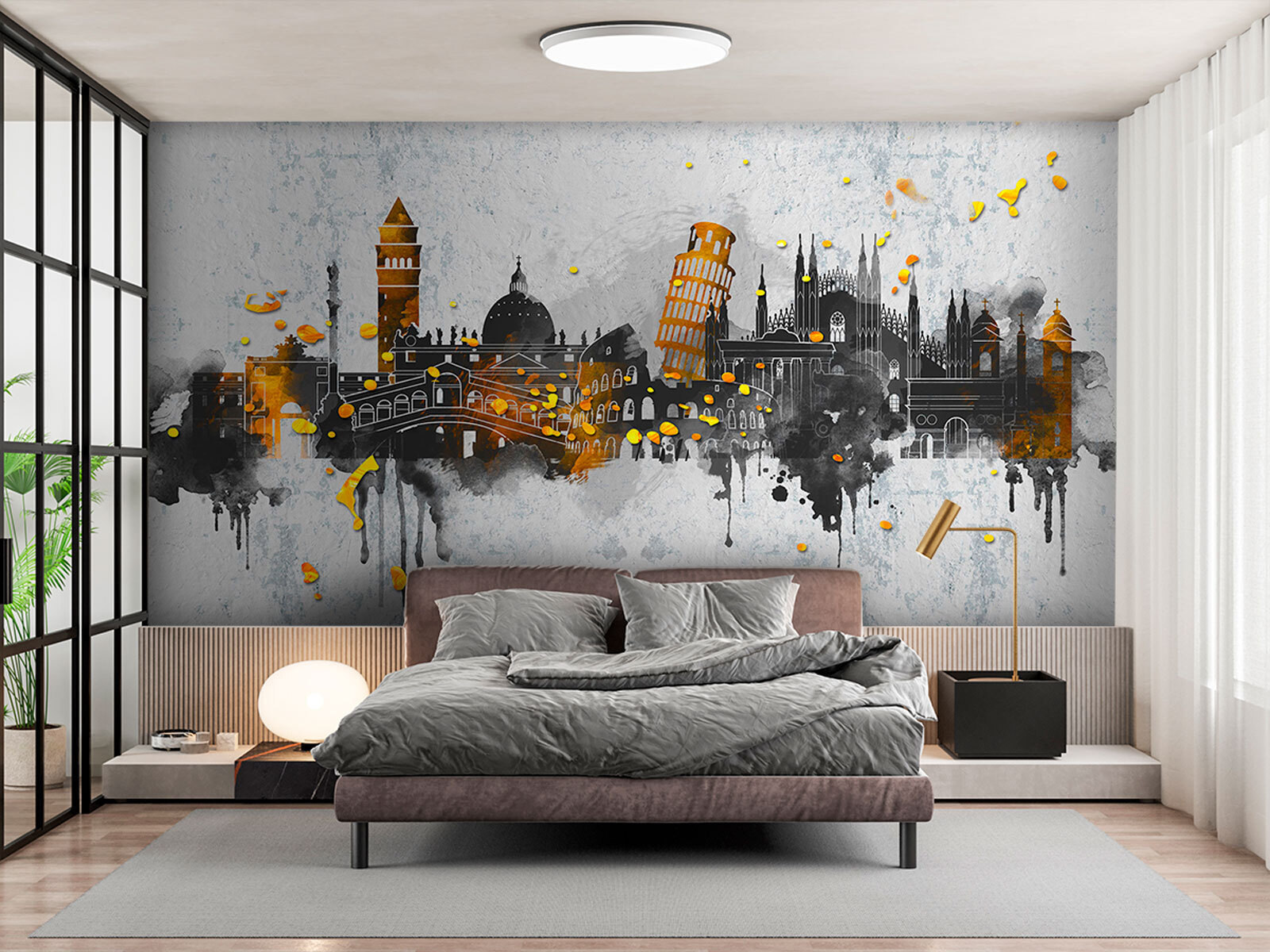 Painting of a city