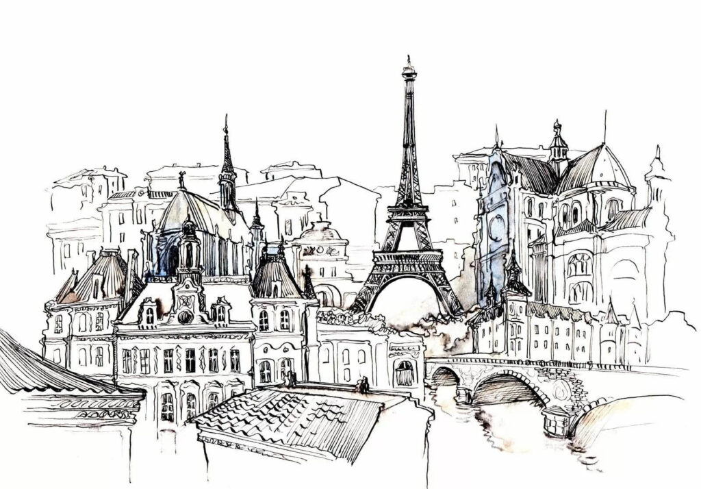 Dibujo de una ciudad Dibujo de una ciudad