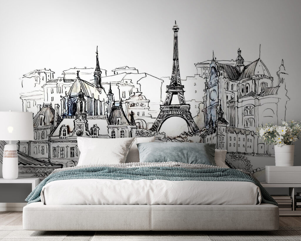 Drawing of a city