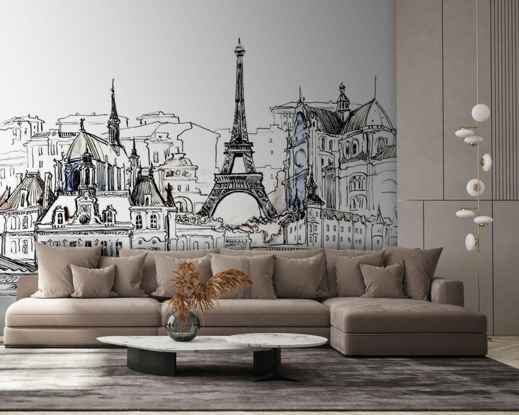 Drawing of a city