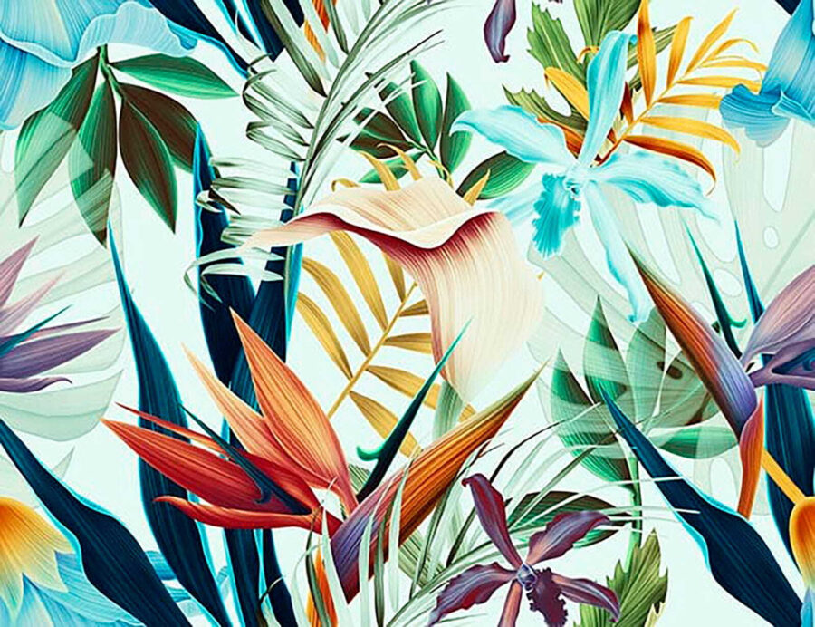 Colorido estampado floral Colorido estampado floral