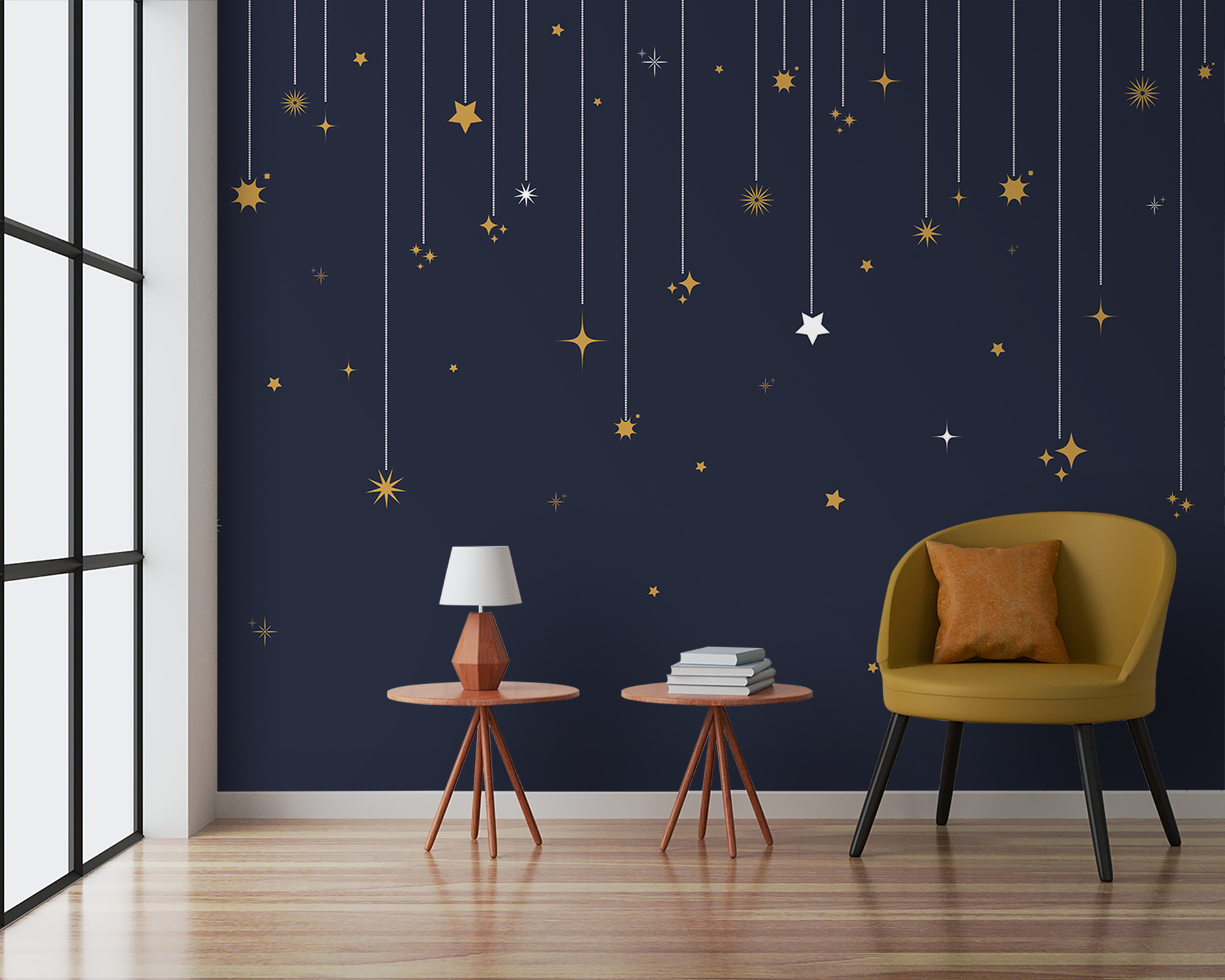 Stars and snowflakes from strings