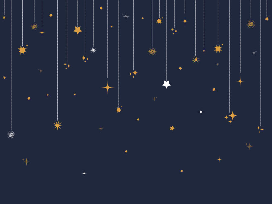 Estrellas y copos de nieve de cuerdas