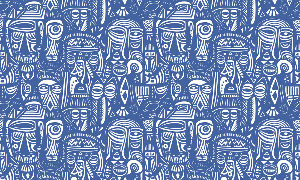 Dibujo de caras en azul y blanco u98723p 1024x614 - Dibujo de caras en azul y blanco - tegory
