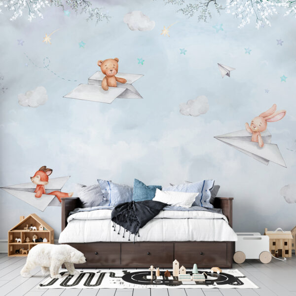 Aviones de papel y ositos de peluche Aviones de papel y ositos de peluche