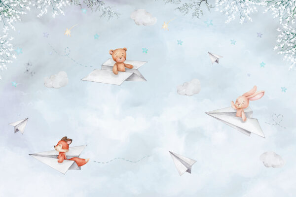 Aviones de papel y ositos de peluche Aviones de papel y ositos de peluche