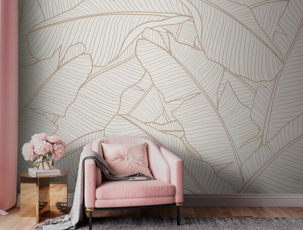 Elegante motivo de hojas para una decoración moderna Elegante motivo de hojas para una decoración moderna