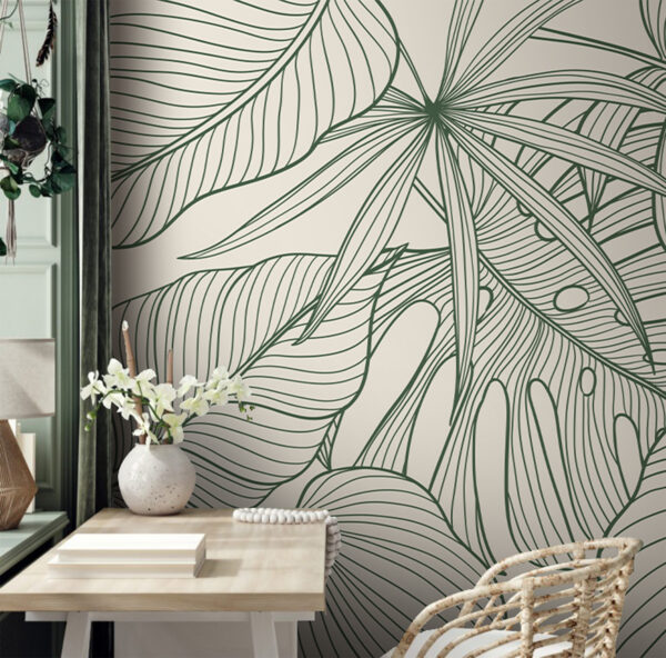Elegante diseño de follaje verde. Elegante diseño de follaje verde.