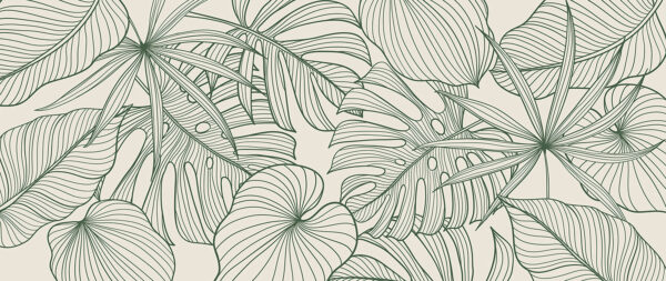 Elegante diseño de follaje verde. Elegante diseño de follaje verde.