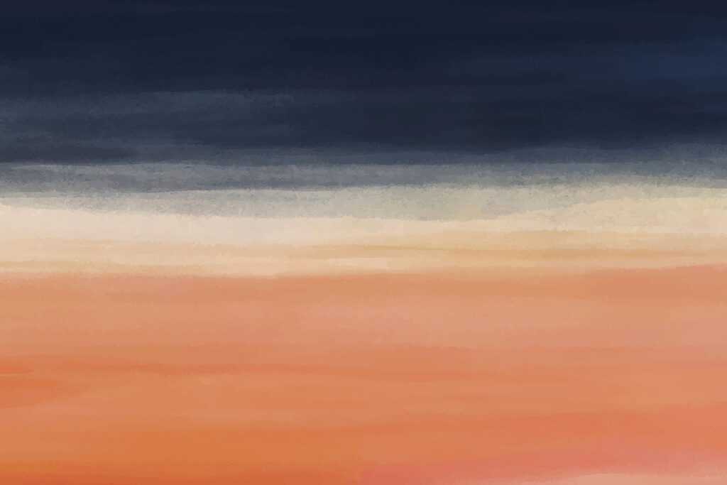 Un degradado azul y naranja Un degradado azul y naranja