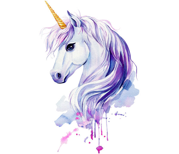 Acuarela de un unicornio Acuarela de un unicornio