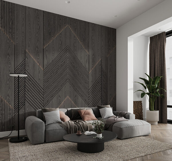 Motivos geométricos en madera oscura. Motivos geométricos en madera oscura.