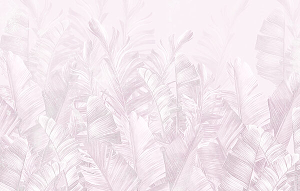 Soft pastel leaves in gentle arrangement