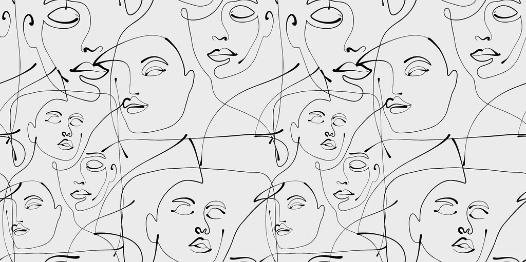 Un dibujo de líneas negras sobre fondo blanco Un dibujo de líneas negras sobre fondo blanco