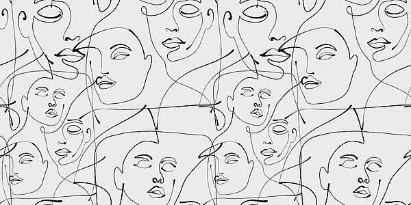 Un dibujo de líneas negras sobre fondo blanco Un dibujo de líneas negras sobre fondo blanco