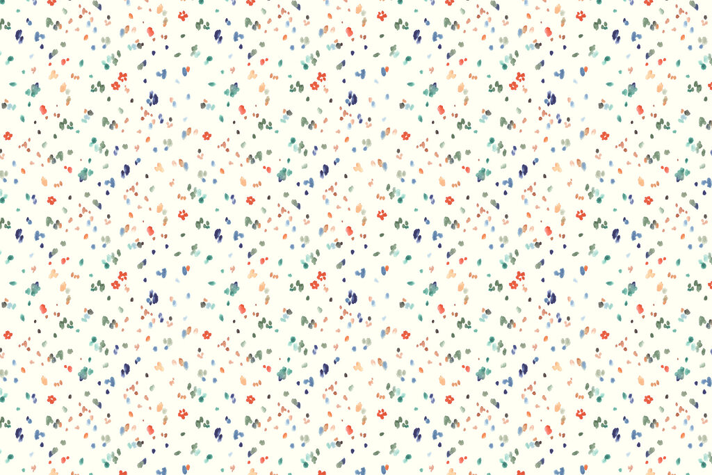 Unas pequeñas manchas de colores sobre fondo blanco Unas pequeñas manchas de colores sobre fondo blanco