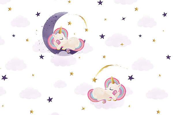 Un unicornio durmiendo en la luna Un unicornio durmiendo en la luna