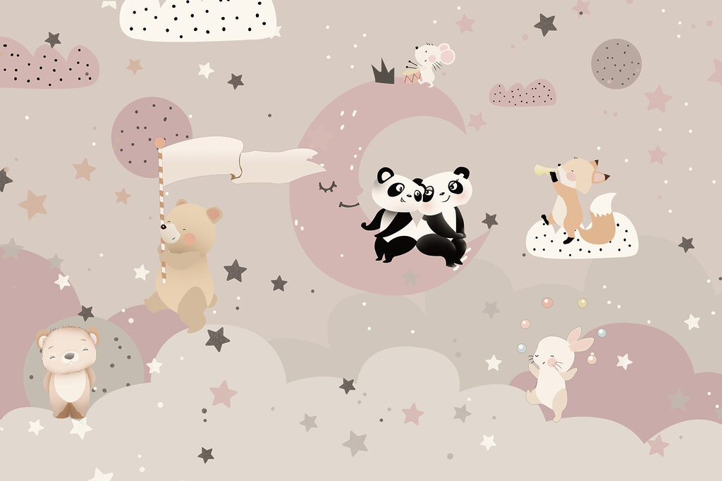 Dibujos animados de animales en la Luna Dibujos animados de animales en la Luna