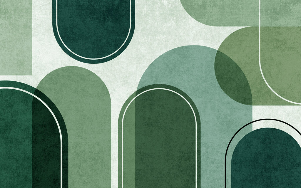 Un fondo verde y blanco con óvalos y óvalos Un fondo verde y blanco con óvalos y óvalos