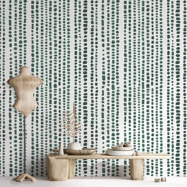 Un estampado verde y blanco Un estampado verde y blanco