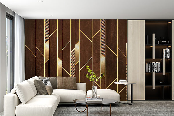 Líneas elegantes sobre una rica textura de madera Líneas elegantes sobre una rica textura de madera