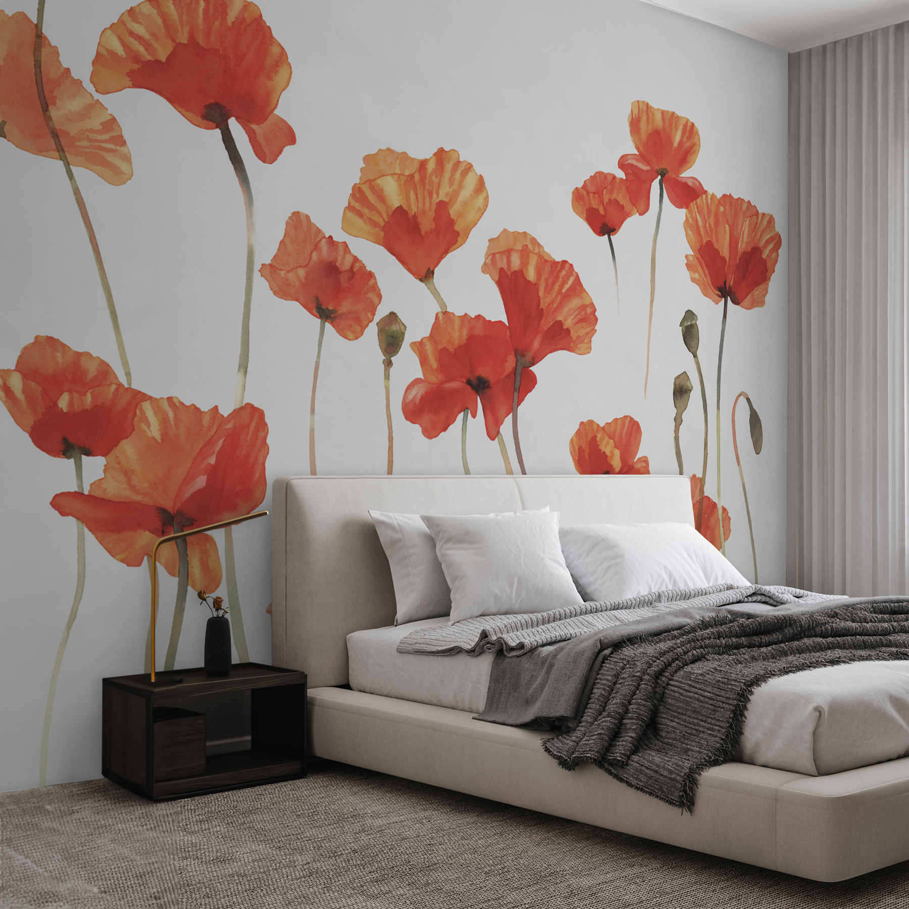 A group of orange flowers
